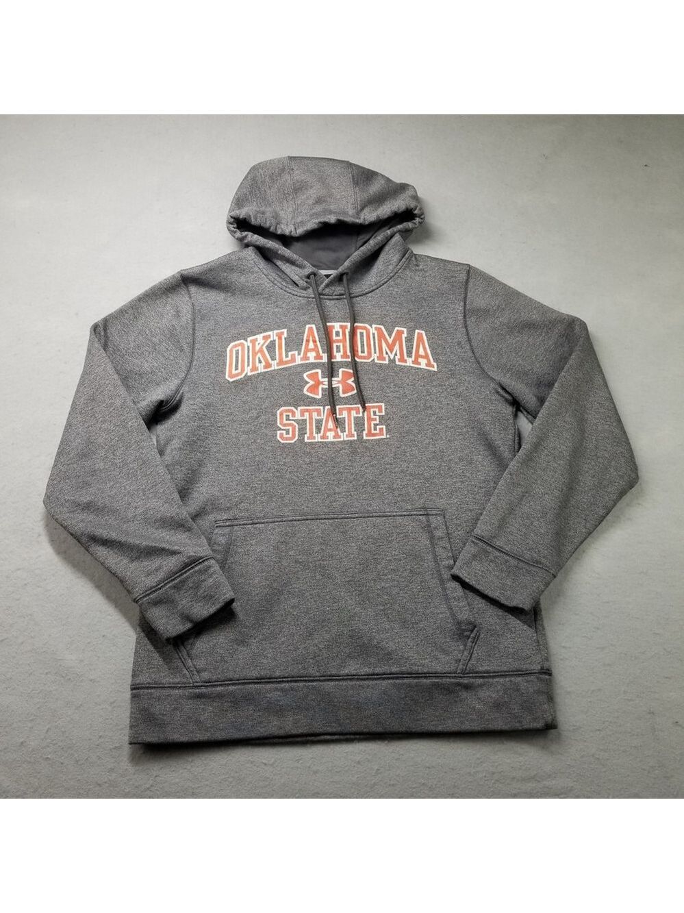 Oklahoma State Cowboys Hoodie Under Armour Size S Gray Sweatshirt Pullover